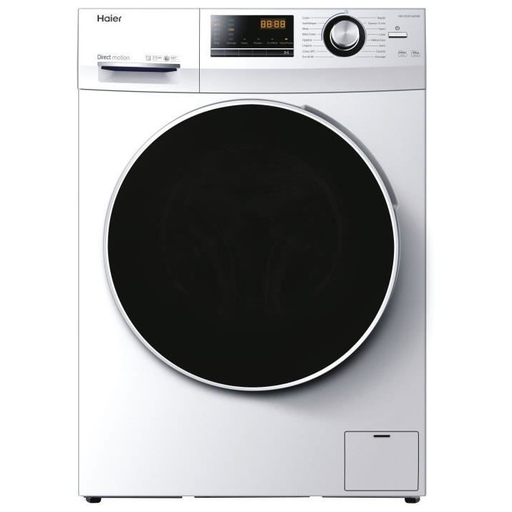 Lave-linge hublot HAIER HW100-B14636N-FR - 10 kg - L59,5 cm - Direct m