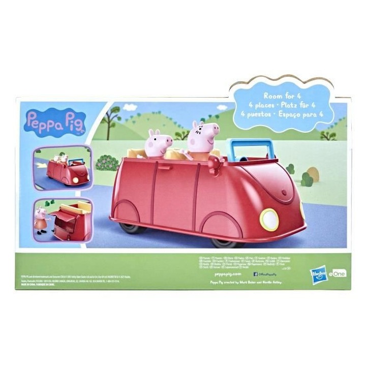PEPPA PIG - Peppa's Adventures - Voiture rouge familiale - Jouet prés