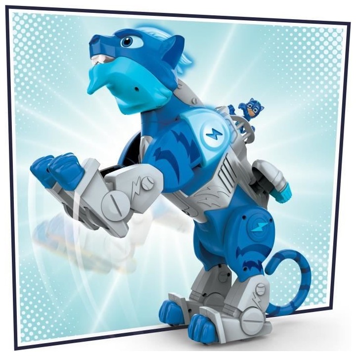 Pyjamasques Animal Power, Super Chat de combat rugissant, motorisé, p