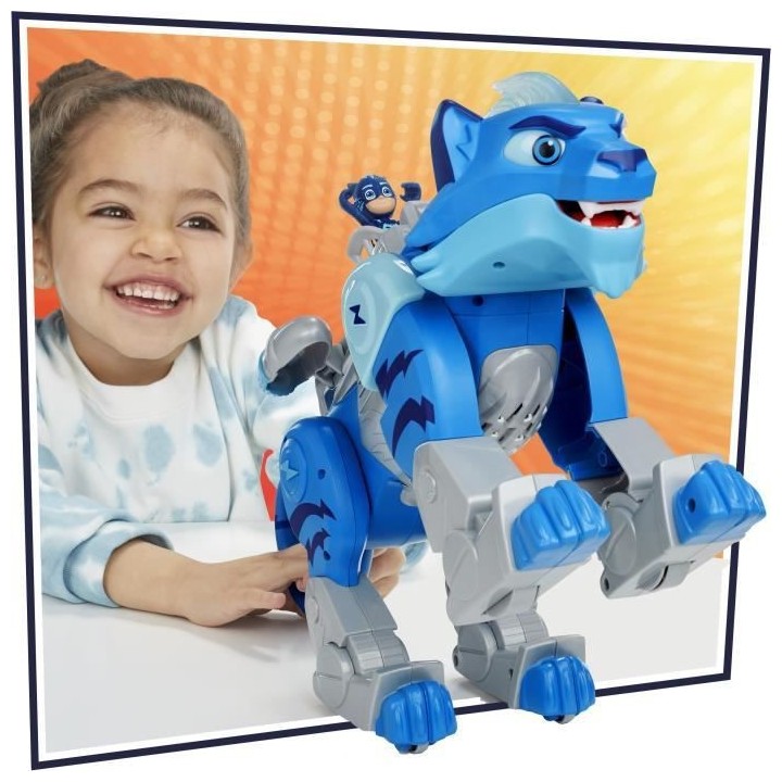 Pyjamasques Animal Power, Super Chat de combat rugissant, motorisé, p