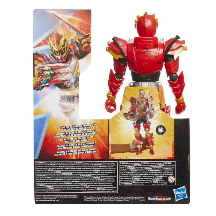 Power Rangers Dino Fury Ranger Rouge Attaque tournoyante