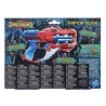 NERF - DinoSquad - Blaster Raptor-Slash avec barillet rotatif 6 fléchettes, tir en rafale, 6 fléchettes Nerf, vélociraptor