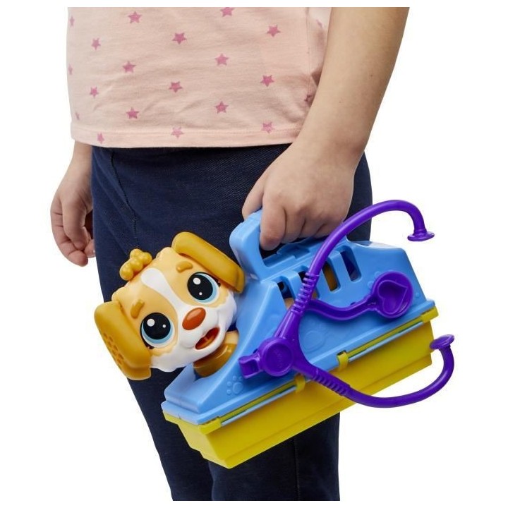 Play-Doh - Coffret - Le cabinet vétérinaire avec chien, mallette, 10
