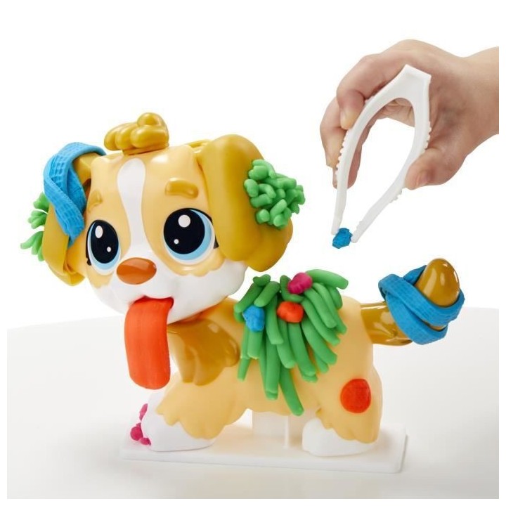 Play-Doh - Coffret - Le cabinet vétérinaire avec chien, mallette, 10