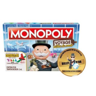 Monopoly Voyage autour du monde, jeu de societe, des 8 ans - Version