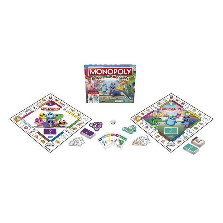 MONOPOLY - Mon Premier Monopoly - Jeu de plateau pour enfants - Jeu de