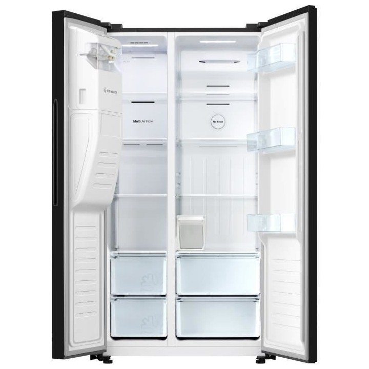 Hisense RS650N4AB1 - Réfrigérateur américain 499L (334L+165L) - Fro