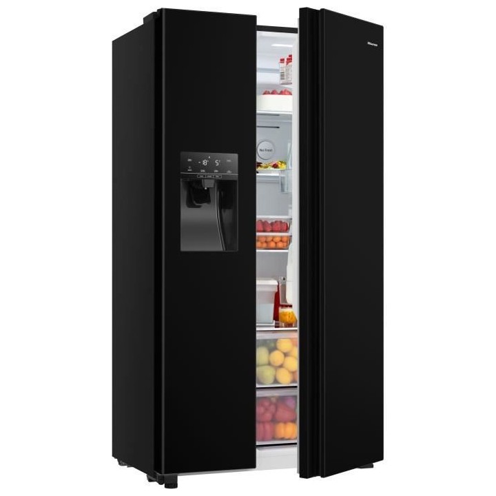 Hisense RS650N4AB1 - Réfrigérateur américain 499L (334L+165L) - Fro