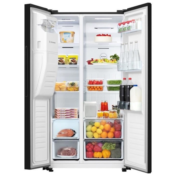 Hisense RS650N4AB1 - Réfrigérateur américain 499L (334L+165L) - Fro