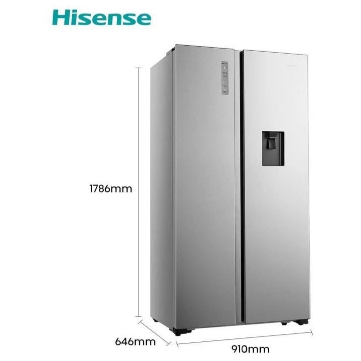 Réfrigérateur américain HISENSE - HSN519WIF - 2 portes - 519 L - l6