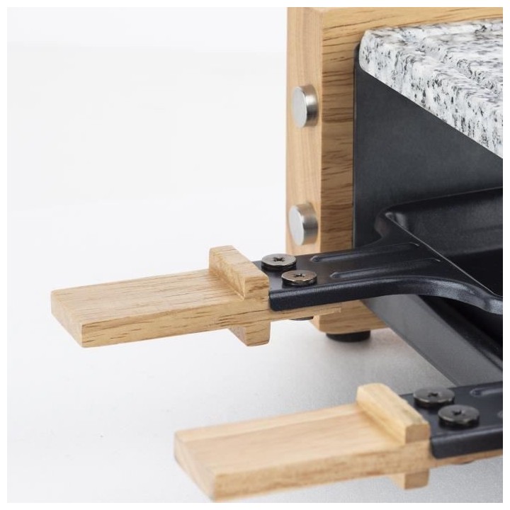 Raclette et pierre a cuire 2 personnes - HKoeNIG - Design bois