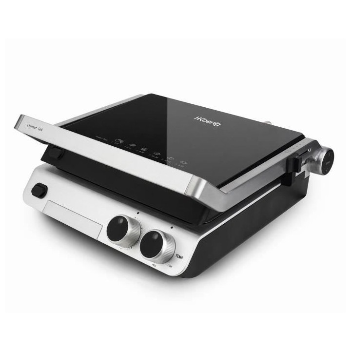 HKoeNIG GR70 Grill, barbecue, plancha et panini - 30x25cm - Thermostat