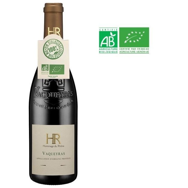 Hommage du Rhône 2019 Vacqueyras - Vin rouge de la Vallée du Rhône