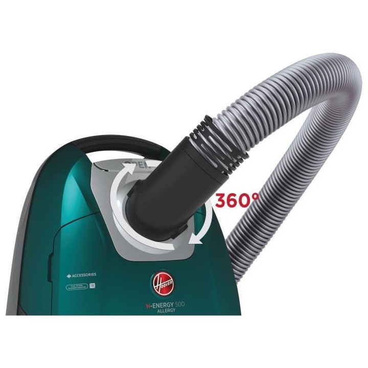 HOOVER HE530ALG Aspirateur traîneau avec sac, Puissant 850 W, Silenci