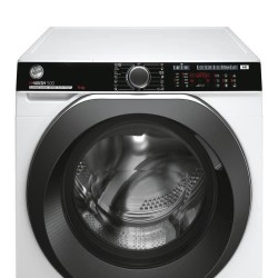 Lave-linge hublot HOOVER H-WASH 500 HWP 411AMBC/1-S - 11 kg - Induction - Vapeur - 1400 trs/min - Classe A - connecté - Blanc