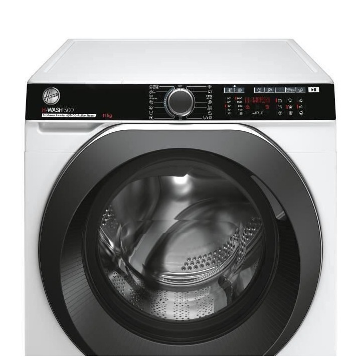 Lave-linge hublot HOOVER H-WASH 500 HWP 411AMBC/1-S - 11 kg - Inductio