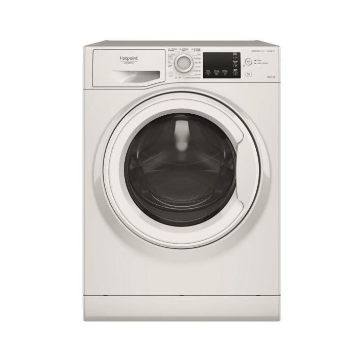 Lave-linge hublot HOTPOINT NDB10725WAFR - 10 / 7 kg - Induction - 1600