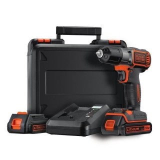 Perceuse-visseuse Autosense sans-fil 18V BLACK+DECKER (En coffret orga