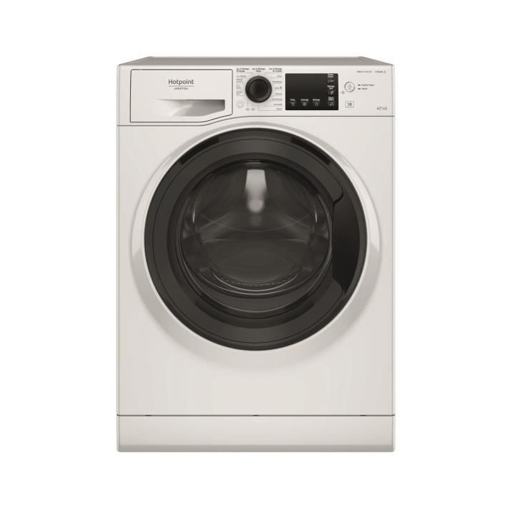 Lave-linge séchant HOTPOINT NDB8635KFR - 8 / 6 kg - Induction - 1400