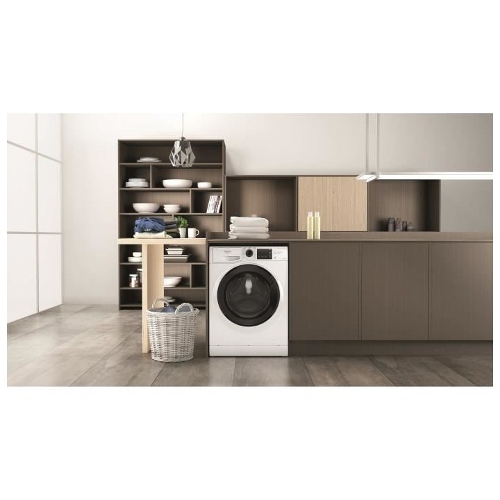 Lave-linge séchant HOTPOINT NDB8635KFR - 8 / 6 kg - Induction - 1400