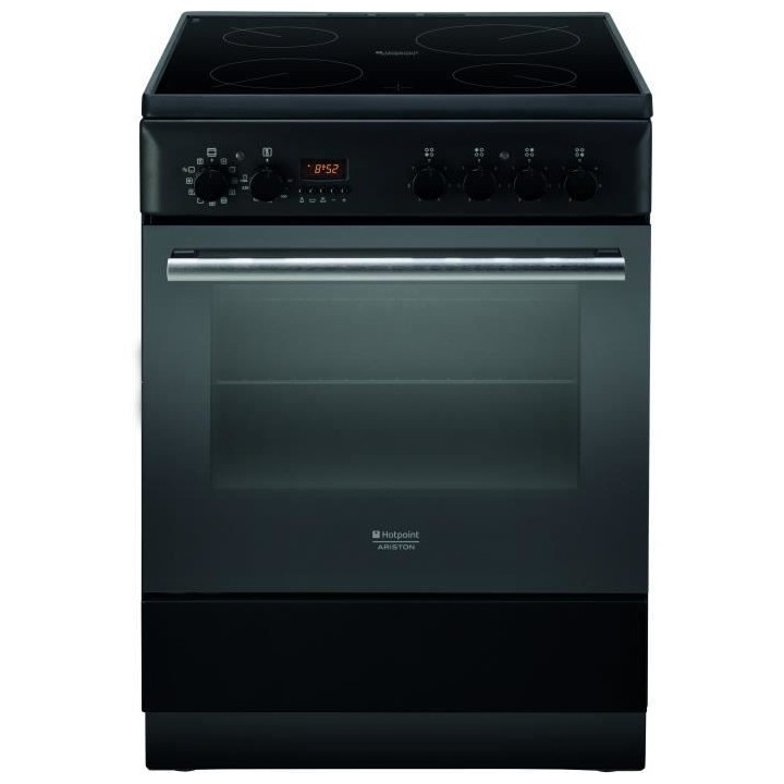 HOTPOINT H6VMH60A - Cuisiniere table vitrocéramique 4 foyers - Four