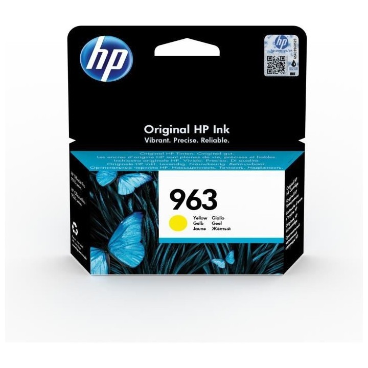 HP 963 Cartouche d'encre jaune authentique (3JA25AE) pour HP OfficeJet