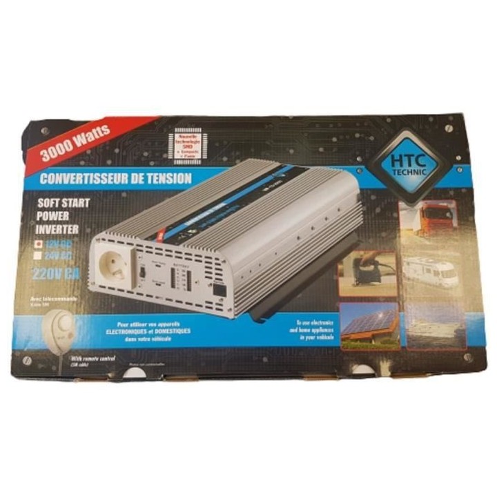 HTC EQUIPEMENT - Convertisseur de tension 12/220V 3000W