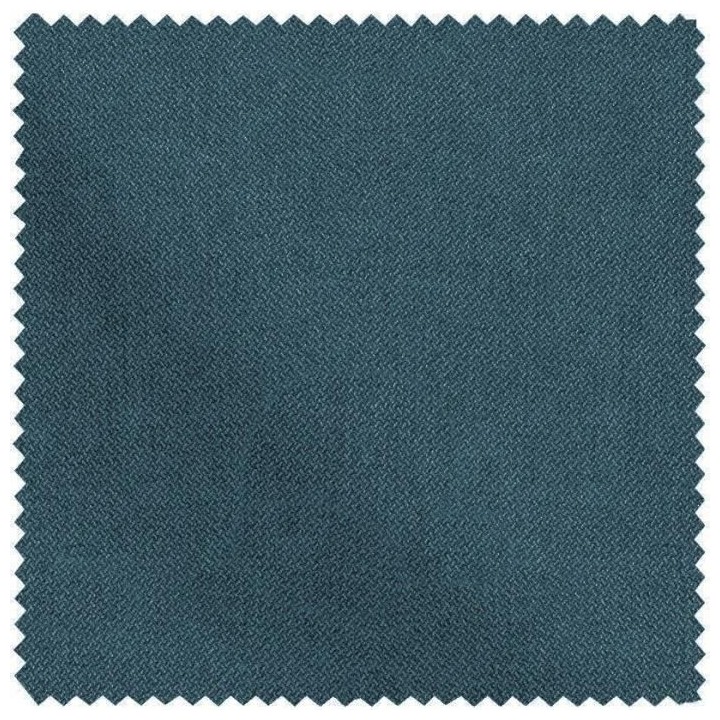 Lit adulte HYLKIO 140x190 cm - Tissu Bleu marine - Tete de lit