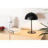 Lampe champignon en métal - 25x25x33 cm - Noir