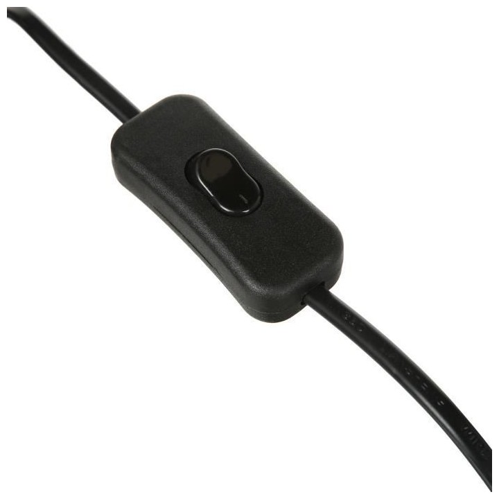 Lampe champignon en métal - 25x25x33 cm - Noir