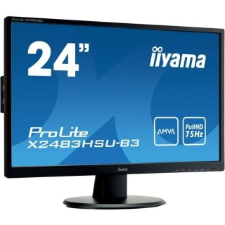 Écran PC - IIYAMA ProLite X2483HSU-B3 - 24'' - Full HD AMVA - 75 Hz -