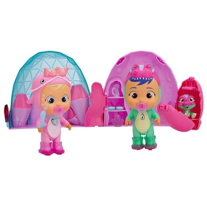 Dino Icy World Cry Babies Magic Tears -Mini poupée a collectionner. A