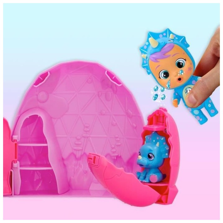 Dino Icy World Cry Babies Magic Tears -Mini poupée a collectionner. A