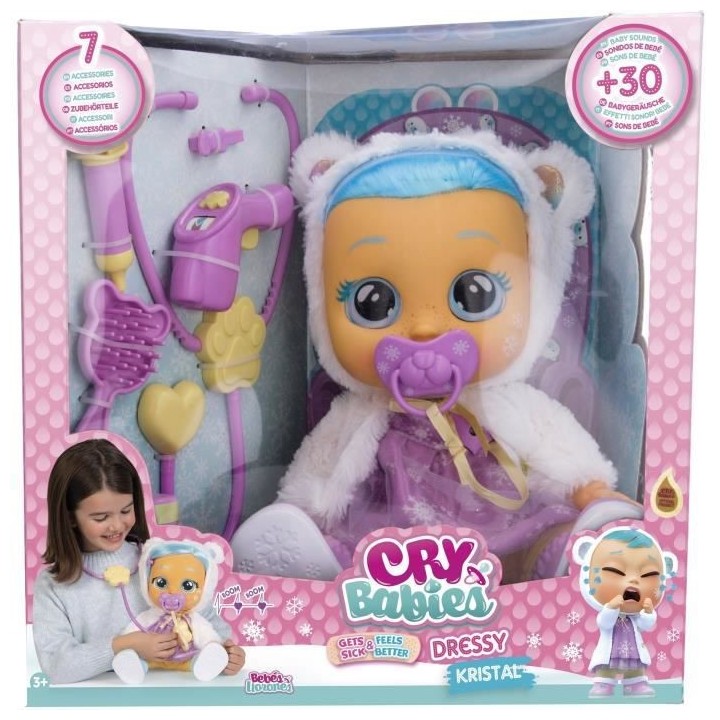 Poupon Cry Babies Dressy Kristal - A partir de 3 ans