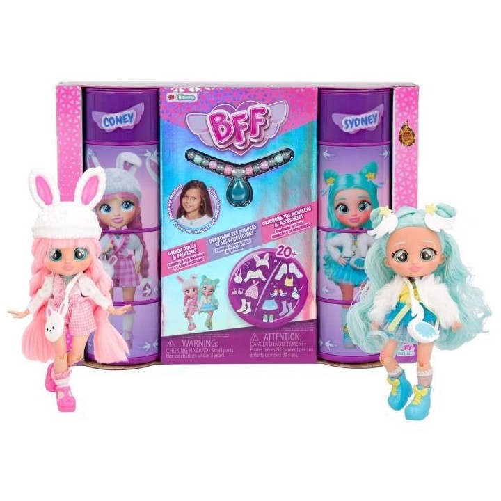 Duo Pack Poupées mannequins Cry Babies BFF ( Coney & Sydney) - A part