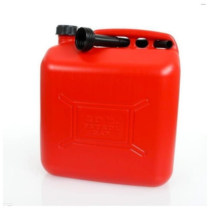 IMDIFA Jerrican Plastique Rouge pour Hydrocarbures 20L