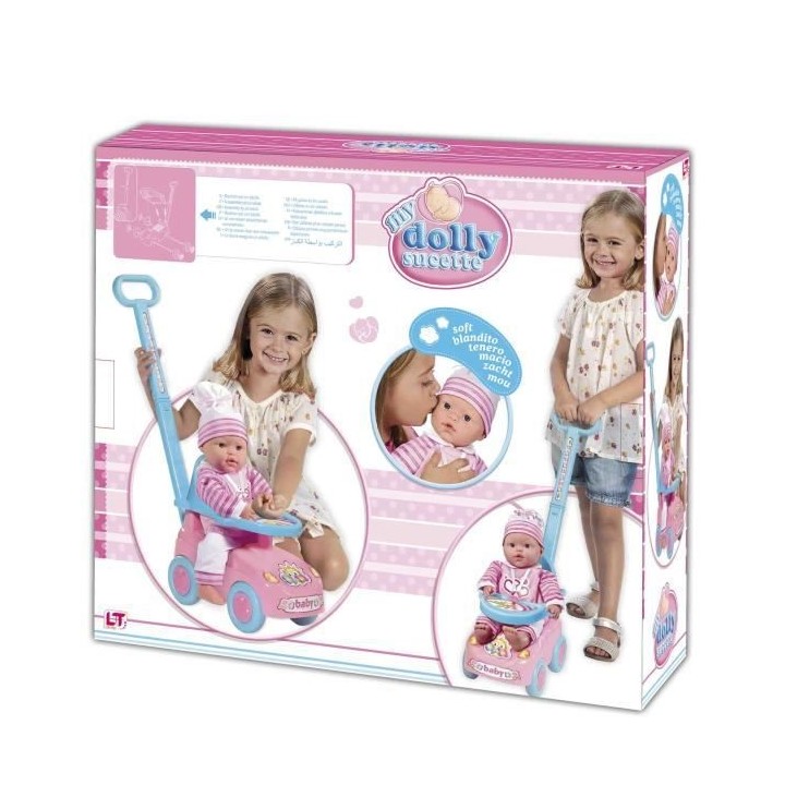 Poupon Soft 36cm avec son porteur - LOKO TOYS