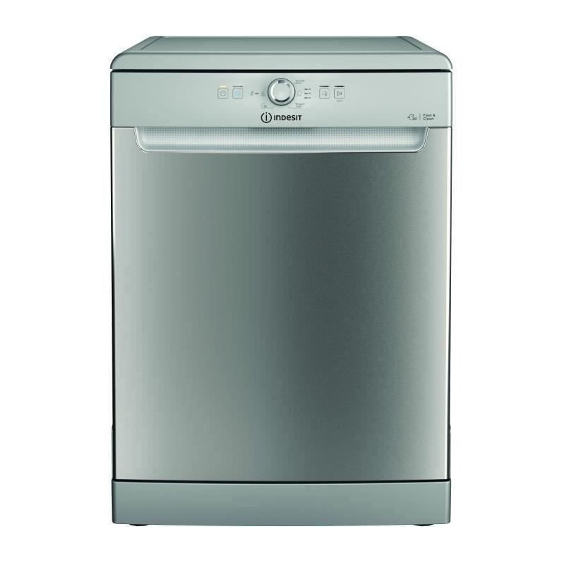 Lave-vaisselle pose libre INDESIT DFE1B19X - 14 couverts - L60cm - 49dB - Inox