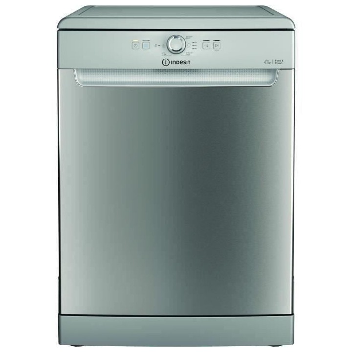 Lave-vaisselle pose libre INDESIT DFE1B19X - 14 couverts - L60cm - 49d