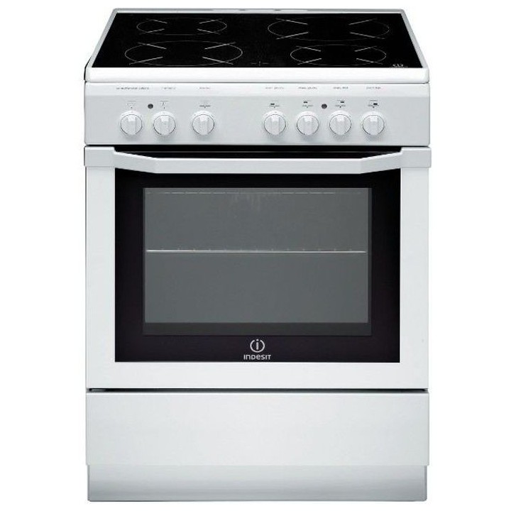 INDESIT I6V6C1AHWFR-Cuisiniere table vitrocéramique-4 zones-6200 W-Fo