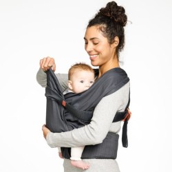 Porte bébé INFANTINO HUG&CUDDLE - A enfiler - 3 a 11,8 kg - Systeme écharpe de portage - Des la naissance