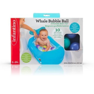 Baignoire gonflable INFANTINO Baleine - Balles de jeu et thermetre int