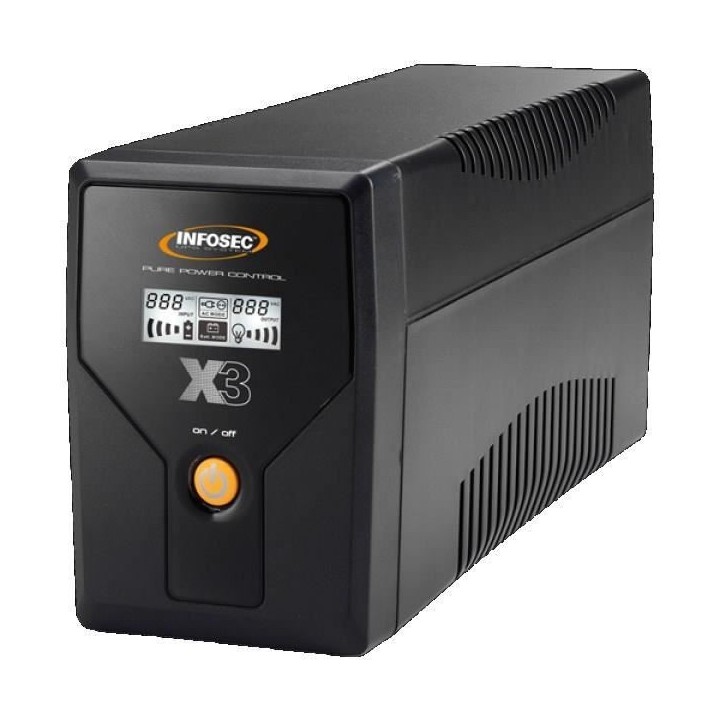 Onduleur 500 VA - INFOSEC - X3 EX 500 - UPS SYSTEM - 2 prises - LCD /
