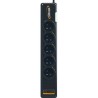 INFOSEC - S5 USB NEO - Parasurtenseur 5 Prises FR + 2 ports USB - Garantie 2 ans