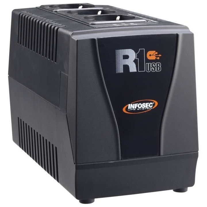 INFOSEC - R1 USB 600 - Régulateur de tension automatique - Garantie 1