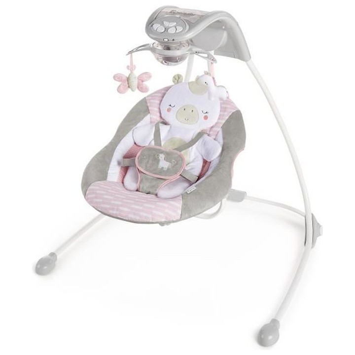 INGENUITY Balancelle bébé électrique - Flora the Unicorn