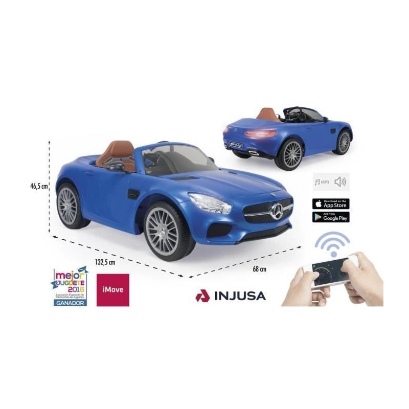 INJUSA Voiture électrique Enfant avec télécommande parentale Mercedes Benz Amg L&S 6Volts