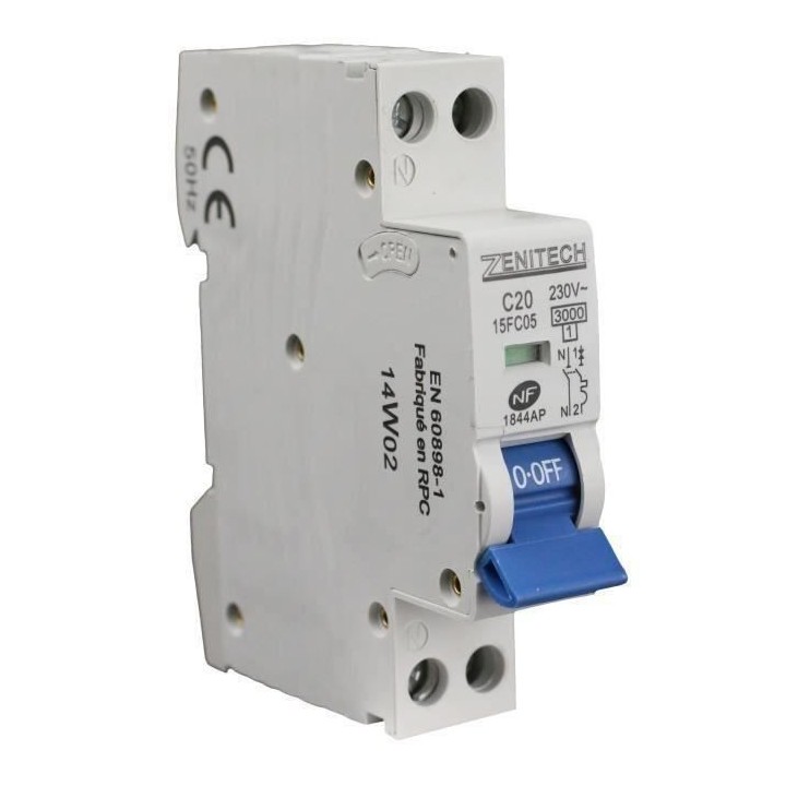 Disjoncteur ZENITECH PH/N 20A NF