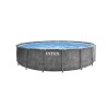 Kit Piscine hors sol tubulaire INTEX - Baltik - 457 x 122 cm - Ronde (Livrée avec une bâche, échelle de sécurité, tapis de