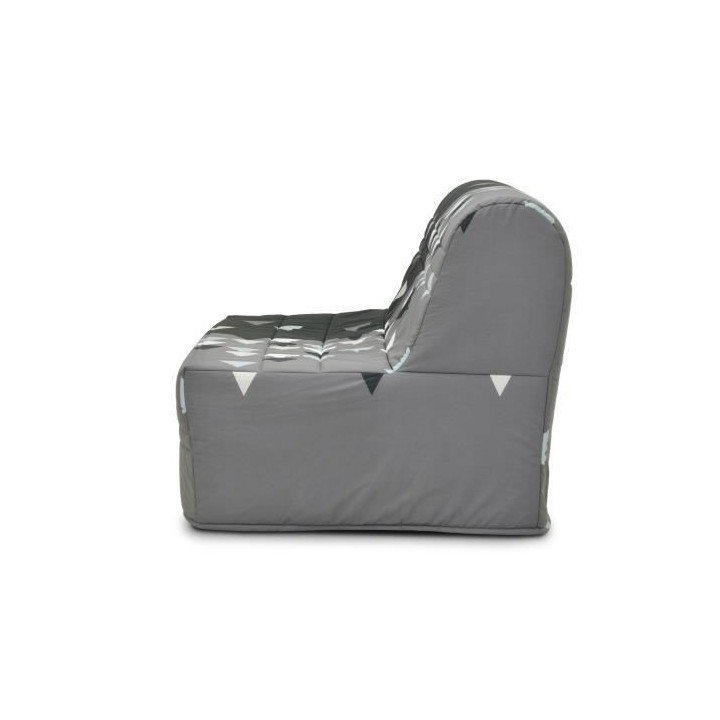 GRUHIER Banquette BZ - Tissu Gris et noir - L143 x P97 x H89cm - Joe